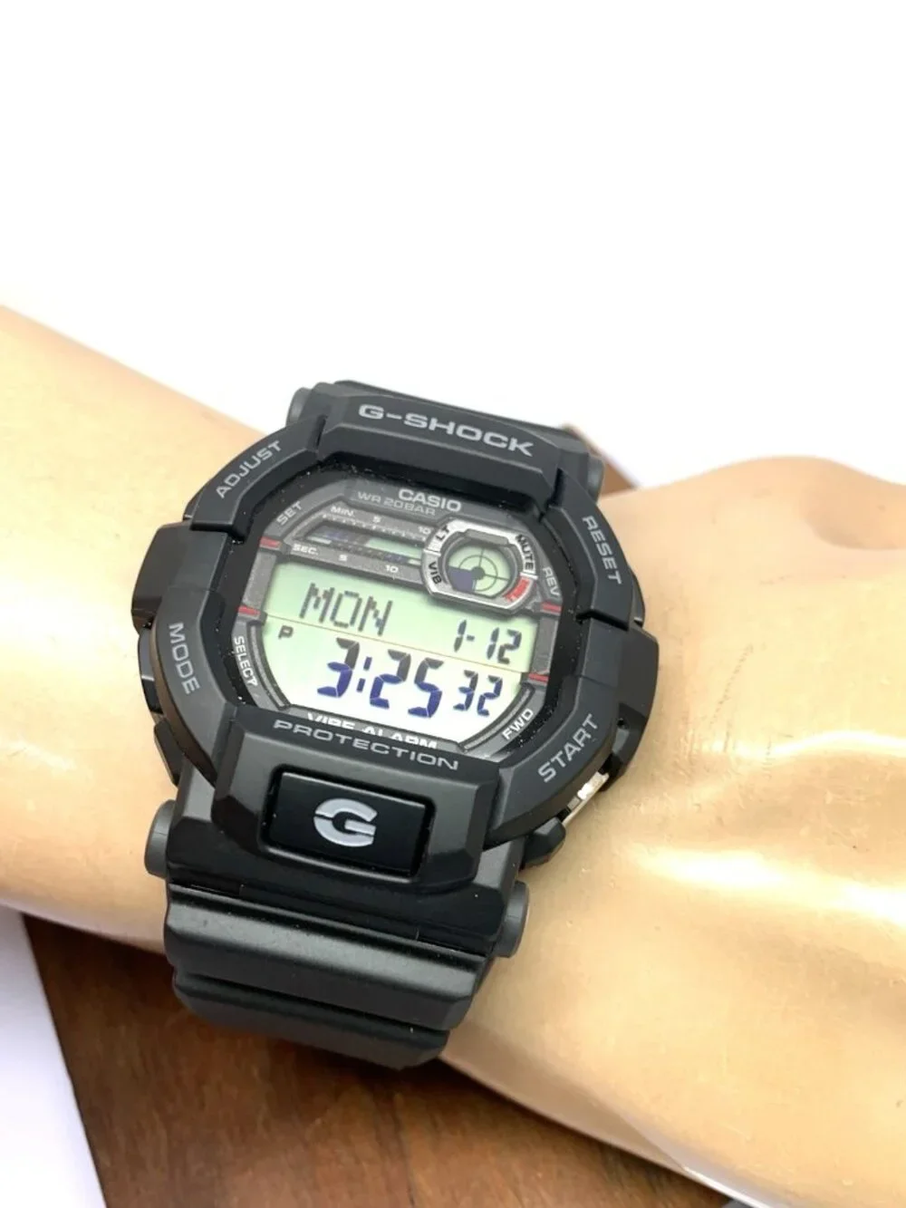 Casio G-Shock Men's Watch GD350 Quartz Digital Black Resin Sport Military 3403